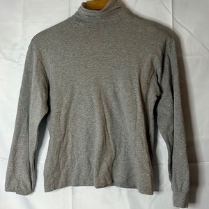 Eddie Bauer Women’s Vintage Long Sleeve Turtleneck, Grey, Size M, Excellent!!